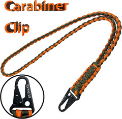 Paracord Lanyard Keychain – Heavy Duty Key Strap with Whistle & Badge ID Wallet