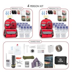4 Person Emergency Zone Family Prep Survival Kit 😊❤️👍