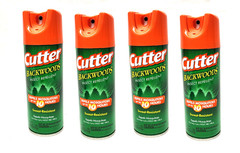 4 Pack – Cutter Backwoods Aerosol Insect Repellent Bug Spray Sweat Resistant 6oz