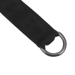 2Pcs Heavy Duty Nylon Tree Swing Strap Kit with D Rings Antislip Design Black