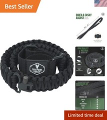 Adjustable 2 Point 550 Paracord Sling for Rifles & Crossbows – Survival Ready