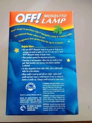 Off! Mosquito Lamp – 1 Reusable Lamp, 1 Candle, 1 Insect Repellent Pad 2001