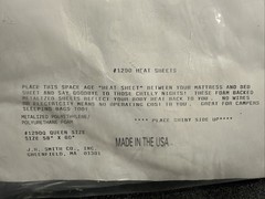 Emergency Blankets for Survival Gear Heat Sheet NIP 58×60 Queen Camping