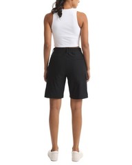 Yoglegins Women’s Lightweight Hiking Cargo Shorts for Running Large, Black