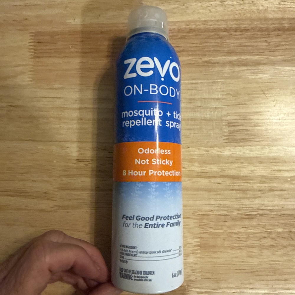 Zevo On Body Mosquito and Tick Repellent Bug Spray 6 oz Odorless Non-Sticky