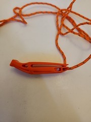 Luxo Gear Emergency Whistle with Lanyard Safety Whistle Survival Loud Orange