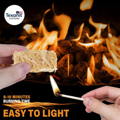Fire Starter(32Pcs), Natural Charcoal Starters, Firestarters for Indoor Fireplac