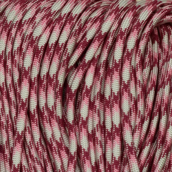 550 Paracord Breast Cancer Awareness 100 FT USA MADE same day shipping