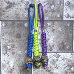 Brass Metal Beads EDC Lanyard Bracelet Paracord Jewelry EDC Outdoor Tool DIY