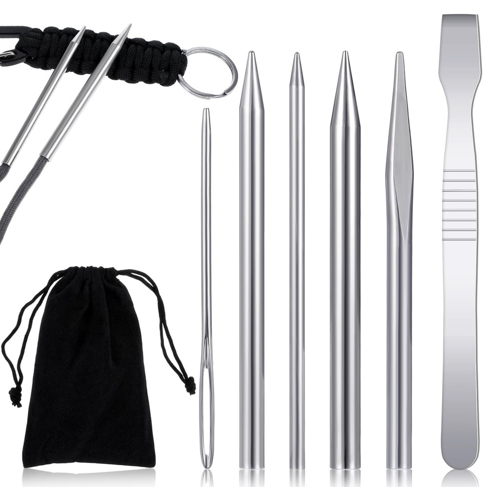 6 Piece Paracord Tool Kit Needles and Lacing Accessories Set