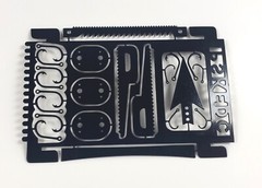 Preparedness Wallet with Survival Tools and Fresnel Lens EDC (Every Day Carry)