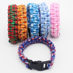 Paracord Survival Bracelet Wristband Military Emergency Camping Hiking Rescue