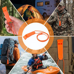 60 Pack Emergency Whistles with Lanyard | 120Db Loud Survival Whistles