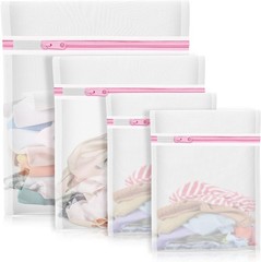 Mesh Laundry Bags for Delicates, 4 Pack Laundry Bags Mesh Wash Bags in 4 Sizes(1