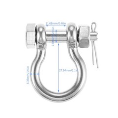 2Pack Boat Anchor Shackle 316 Stainless Steel For Boat Anchor Chains Rope