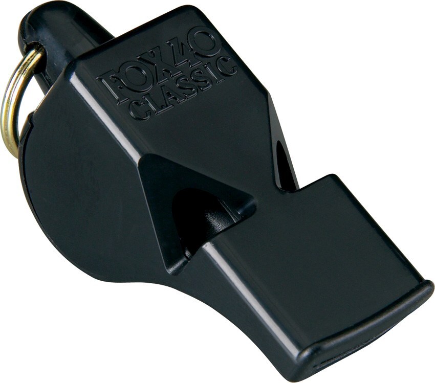 Fox 40 Classic Safety Whistle Black Casing Small & Larger Keyrings – 9902-0000
