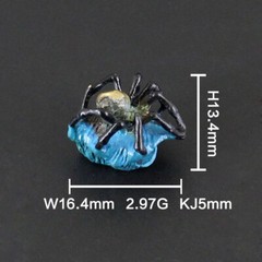 Trilobite Retro Brass Shark Spider Knife Lanyard Beads Necklace Pendant Charms
