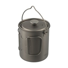 Titanium Camping Coffee Pot Lightweight and Rust resistant 750ml Capacity