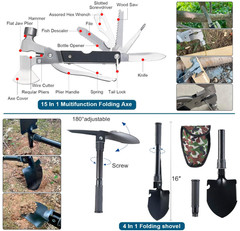 254-in-1 Survival & First Aid Kit with Tools for Camping/Hiking Emergencies