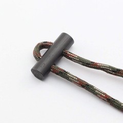 10 Drilled Ferrocerium Rod Flint Fire Starter Survival Bracelet toggle Gear Kits