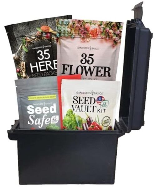 Ultimate Survival Seed Kit – 140 Heirloom, Non-GMO Varieties | Over 73,000
