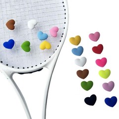 8Pcs Silicone Tennis String Dampener Heart Flower Tennis Racket Damper Enduring