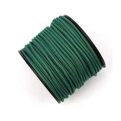 Emerald Green 3mm 164ft 5 Strand Braided Nylon Paracord UV Resistant