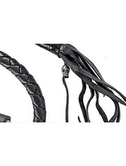 Biker Whip 42″ Motorcycle Get Back Whip, Handlebar Accessories for black
