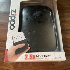Zippo 12-Hour Black Matte Refillable Hand Warmer Model 40334 New In Box