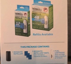 THERMACELL Patio Shield Mosquito Protection Graphite Scent Free Brand New