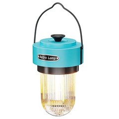 Rechargeable Camping Lantern, USB-C Dimmable Warm Light, IPX4 Turquoise Blue