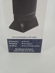 NEW 4Patriots Sun Kettle Rocket Solar Cooker Boil Water Heater Survival 16.9 oz
