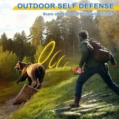 JIUSAIRUI 120dB Electronic Bear Horn to Scare Bears- Loud Air Horn for Safety…