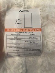 Sierra Madre Emergency Sleeping Bag 3-Pack PE Mylar Bright Orange 7ft x 3ft