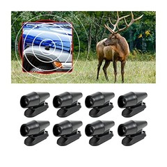 Deer Warning Whistle for Car, Self-Adhesive Animals Alert Warning Black/8PCS