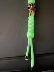 Glow-in-the-dark knife lanyard. Bag, backpack or jacket zipper pull. Angry tooth