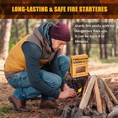Natural Fire Starter Cubes: Upgraded 36 Firestarters Kindling 36 Count
