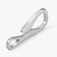 4 Pcs Key Chain Ring Hanging Buckles Hanger Buckle Stainless Steel Hook Clips