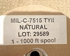 Paracord Type II Military Parachute Cord 1000′ Spool MIL-C-7515 Natural White