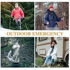 Emergency Blanket Bulk Mylar Survival Thermal Blankets Pack Silver Foil
