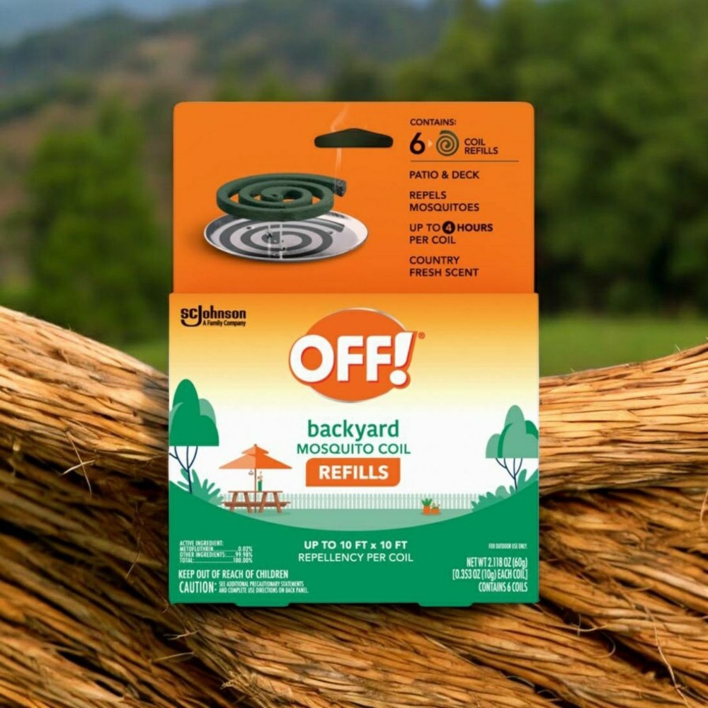 OFF! Patio & Deck Mosquito Coil IV Refills Country Fresh Scent Up To 4 hrs 6 pk
