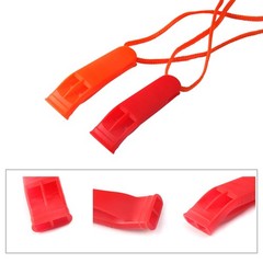 10 Pcs Safety Whistle Marine Whistle Plastic Whistles with Lanyard for Emerge…