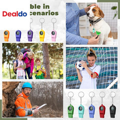 50 Pcs 2 in 1 Compass Whistles with Keychains, Emergency Survival Whistle Bulk,