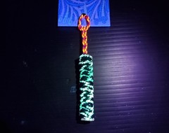 Frozen State Cords Stud Knife Lanyard 550 Paracord Black White Pink UV Reactive