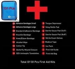 131 Pcs First Aid Kit Medical Emergency Trauma Military Survival Travel Car Home