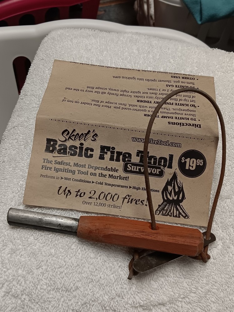Skeet’s Basic Fire Tool Flint type fire starter