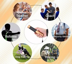 Electronic Whistle with LED Flashlight – Rechargeable Handheld Whistle, Adjus…