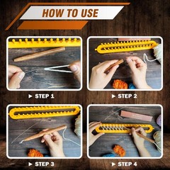 SAVINA Loom Pen Tool, Yarn Helper, Guide for Knitting, Wood