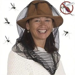 2PCS Mosquito Head Net Hat Bug Bee Insect Protection Fishing Hiking Camping