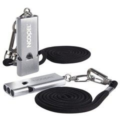 Whistle Emergency Noopel Three Tubes Survival Whistles 2 Pack with Silver